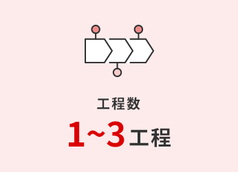 工程数 3〜5工程